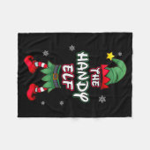 Handy Elf Christmas Pajamas Pjs Matching Family Gr Fleece Deken (Voorkant (Horizontaal))