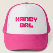 Handy Gal Pink Trucker Hat Pet (Voorkant)