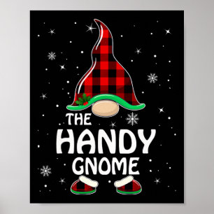 Handy Gnome Buffalo Pset Matching Family Christma Poster