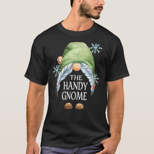 Handy Gnome Buffalo Pset Matching Family Christma T-shirt (Voorkant)