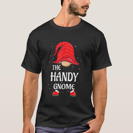 Handy Gnome Buffalo Pset Matching Family Christma T-shirt (Voorkant)