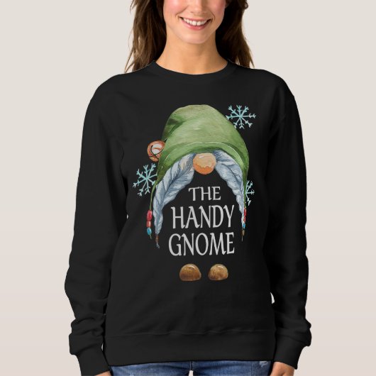 Handy Gnome Buffalo Pset Matching Family Christma Trui (Voorkant)