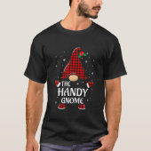 Handy Gnome Buffalo Pset Matching met kerstpajam T-shirt (Voorkant)