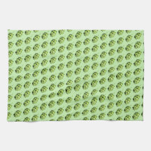 Handy Hops - Beer Lover's Dish Towel, inky design