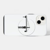 Handy Hülle mit Kran-Grafik iPhone Hoesje (Achterkant horizontaal)