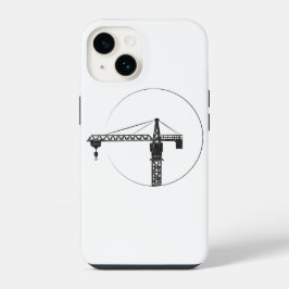 Handy Hülle mit Kran-Grafik iPhone 14 Hoesje