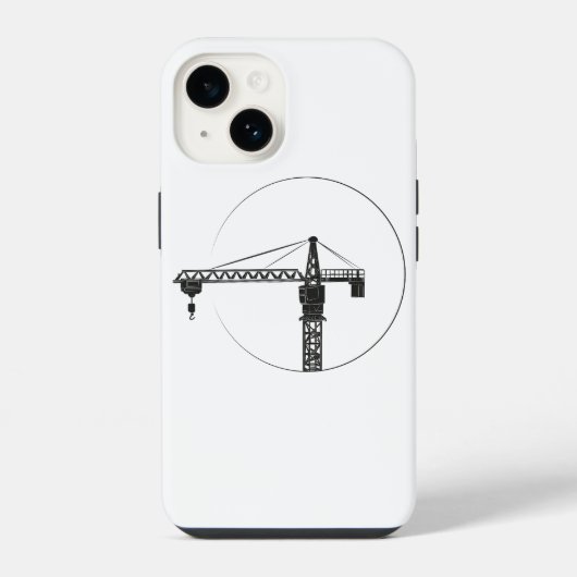 Handy Hülle mit Kran-Grafik iPhone Hoesje (Achterkant)
