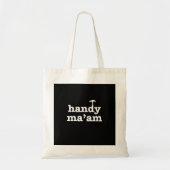 Handy Ma'am Tools Vrouw Woman Maintenance Worker Tote Bag (Voorkant)