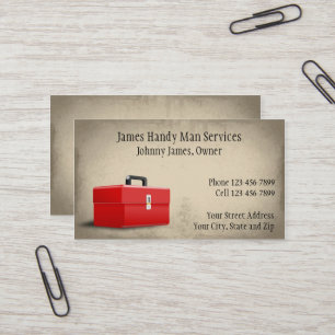 Handy Man Aannemer Bouw Visitekaartje