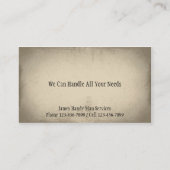 Handy Man Aannemer Bouw Visitekaartje (Achterkant)