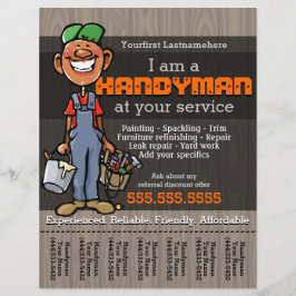 Handy Man.Carpenter.Plumber.Painter.Afro American Flyer