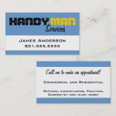 Handy Man Services Professional Visitekaartjes (Voorkant / Achterkant)