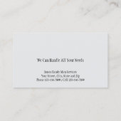 Handy Man Tool Box Aannemer Visitekaartje (Achterkant)