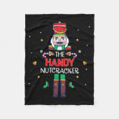 Handy Nutcracker Funny Christmas Family Matching O Fleece Deken (Voorkant)