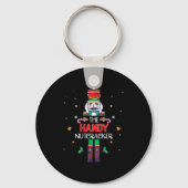 Handy Nutcracker Funny Christmas Family Matching O Sleutelhanger (Voorkant)