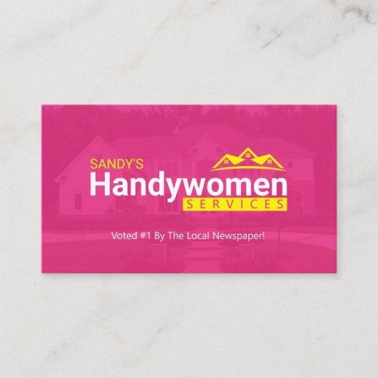 Handy Women Visitekaartjes - Home Business (Voorkant)