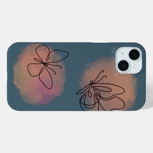  Handyhülle mit Schmetterlingen Case-Mate iPhone Case (Achterkant (horizontaal))