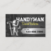 Handyman 3D Worker Reparatie & Onderhoud Service Visitekaartje (Voorkant)