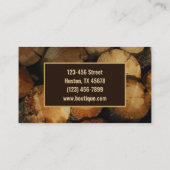 Handyman Aannemer Bouw Timmerhout Visitekaartje (Achterkant)