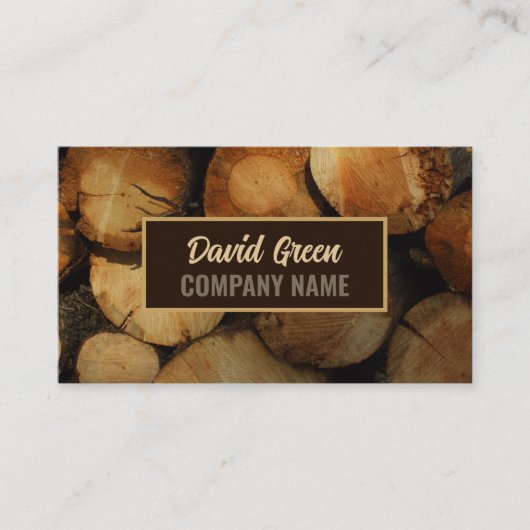 Handyman Aannemer Bouw Timmerhout Visitekaartje (Voorkant)