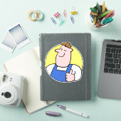 Handyman-Afbeelding in kleurensticker Sticker (iPad Cover)