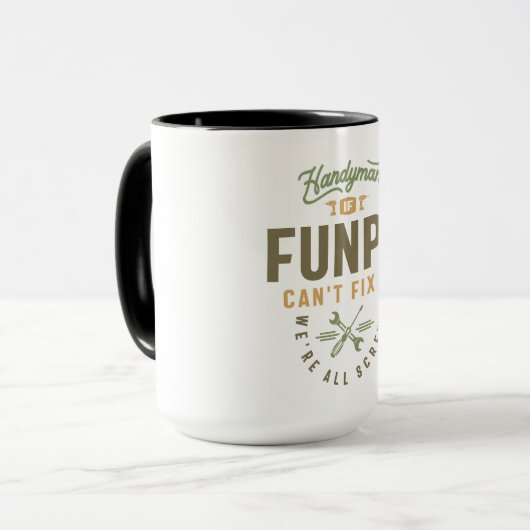 Handyman - Als Funpa het niet kan repareren papa e Mok (Voorkant links)