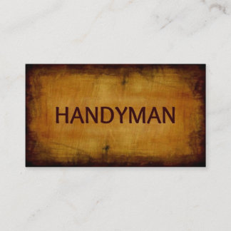Handyman Antiek geborsteld Visitekaartje
