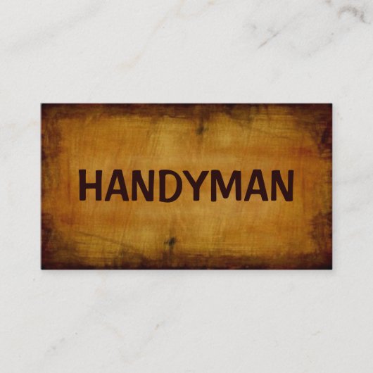 Handyman Antiek Visitekaartje (Voorkant)