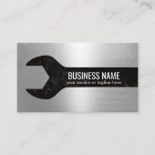 Handyman Auto Repair Maintenance Service Metallic Visitekaartje (Voorkant)