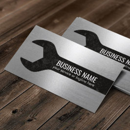 Handyman Auto Repair Maintenance Service Metallic Visitekaartje