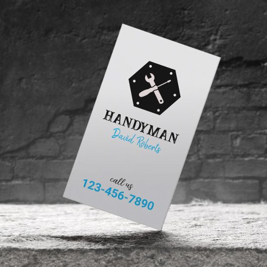 Handyman Auto Repair Service Minimalist Visitekaartje
