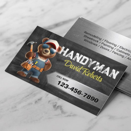 Handyman Beer Huis Reparatie & Onderhoud Service Visitekaartje