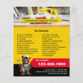 Handyman Beer Professional House Repair Service Flyer (Voorkant)