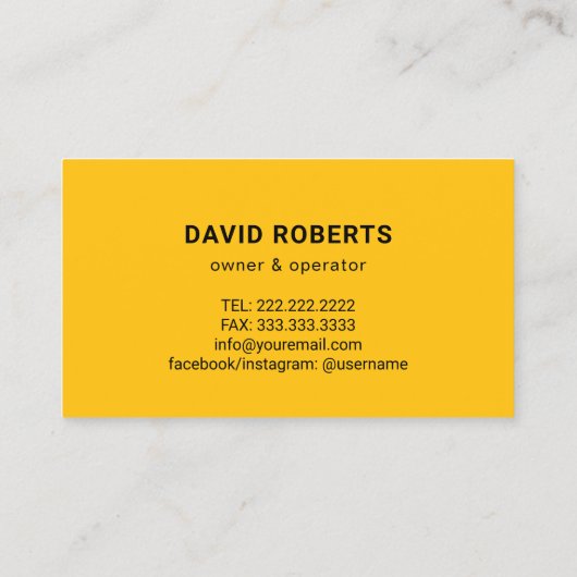 Handyman Big Hammer Repair Service Visitekaartje (Achterkant)