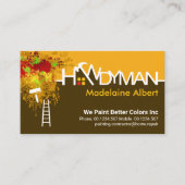 Handyman Border Reparaties Peeling Paint Visitekaartje (Voorkant)