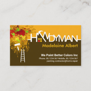 Handyman Border Reparaties Peeling Paint Visitekaartje