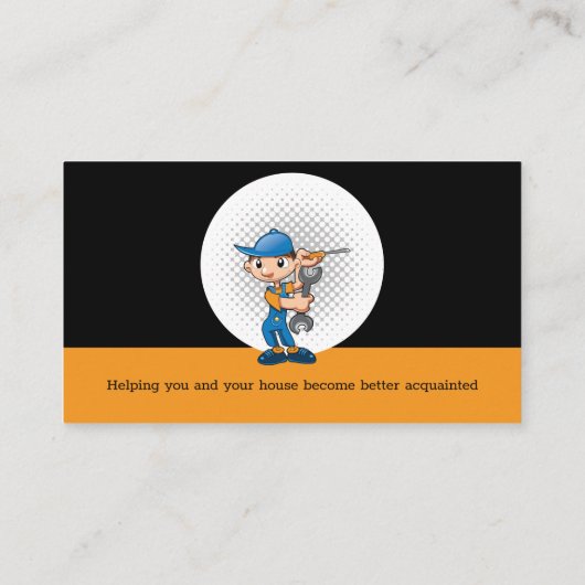 Handyman | Bouw | Contractant Visitekaartje (Achterkant)