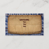 Handyman, bouw, onderhoudswerker visitekaartje (Achterkant)