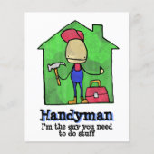 HandyMan. Bouwer. Bouw. Contractant. Flyer (Voorkant)