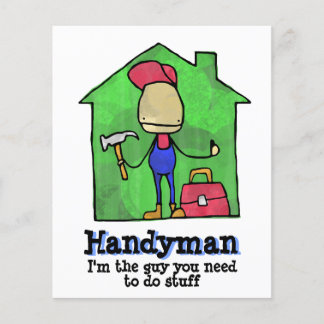 HandyMan. Bouwer. Bouw. Contractant. Flyer
