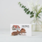 Handyman Bouwer Bricklayer Metselwerk Visitekaartje (Staand voorkant)