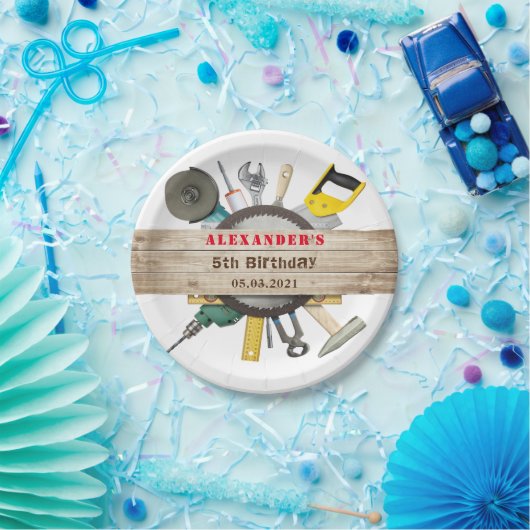 Handyman Boy Tools Birthday Party Paper Bord (Feest)