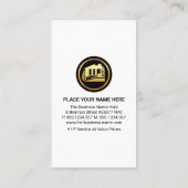 Handyman Brown Layers Gold Tab Visitekaartje (Achterkant)