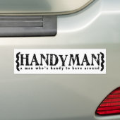 Handyman Bumpersticker (Op auto)