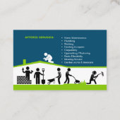 Handyman Business Card Template for Home Maintenan Visitekaartje (Achterkant)