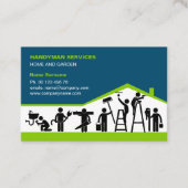 Handyman Business Card Template for Home Maintenan Visitekaartje (Voorkant)