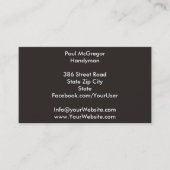 Handyman Business Card Visitekaartje (Voorkant)