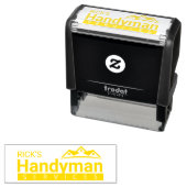 Handyman Business Logo Stamp - Home Business Zelfinktende Stempel (In situ)
