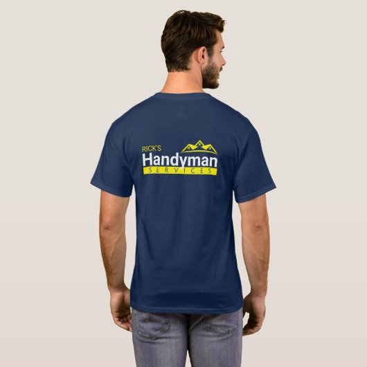 Handyman Business Mannen T-Shirt - Home Business (Achterkant volledig)