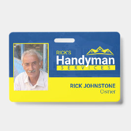 Handyman Business Metal Clip Badge - Home Business